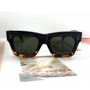 Rare Celine CL 41054S Sunglasses Black Havana Tortoise / Phoebe Philo Era